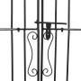 Black wrought iron garden gate 121x8x150 cm by vidaXL, garden gates - Ref: Foro24-363432, Price: 148,00 €, Discount: %