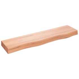 Light brown treated oak wood wall shelf 80x20x6cm by vidaXL, Shelves and shelves - Ref: Foro24-363661, Price: 74,99 €, Discou...