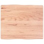 Tablero mesa madera tratada borde natural marrón 60x50x(2-4) cm de vidaXL, Tableros para mesas - Ref: Foro24-363933, Precio: ...