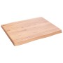 Tablero mesa madera tratada borde natural marrón 60x50x(2-4) cm de vidaXL, Tableros para mesas - Ref: Foro24-363933, Precio: ...