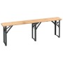 Folding bar table and benches 3 pieces solid fir wood by vidaXL, Garden sets - Ref: Foro24-363113, Price: 190,28 €, Discount: %