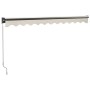 Toldo retráctil aluminio y tela color crema 3x2,5 m de vidaXL, Toldos - Ref: Foro24-3154451, Precio: 259,69 €, Descuento: %