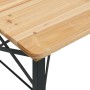 Folding bar table and benches 3 pieces solid fir wood by vidaXL, Garden sets - Ref: Foro24-363113, Price: 190,28 €, Discount: %