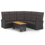 2-piece garden furniture set and black synthetic rattan cushions by vidaXL, Garden sets - Ref: Foro24-362175, Price: 368,87 €...