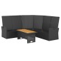 2-piece garden furniture set and black synthetic rattan cushions by vidaXL, Garden sets - Ref: Foro24-362175, Price: 368,87 €...