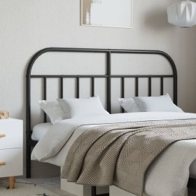 Black metal headboard 135 cm by vidaXL, Headboards and footboards - Ref: Foro24-353667, Price: 43,99 €, Discount: %