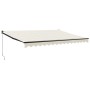 Aluminium-Retraktionsmarkise in Creme-Farbe 4x3 m von vidaXL, Markisen - Ref: Foro24-3154453, Preis: 376,87 €, Rabatt: %