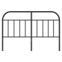 Black metal headboard 135 cm by vidaXL, Headboards and footboards - Ref: Foro24-353667, Price: 43,75 €, Discount: %