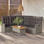 Set de muebles de jardín 2 pzas cojines ratán sintético gris de vidaXL, Conjuntos de jardín - Ref: Foro24-362176, Precio: 486...