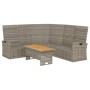 Gartenmöbel-Set 2-teilig mit grauen synthetischen Rattankissen von vidaXL, Gartensets - Ref: Foro24-362176, Preis: 486,09 €, ...