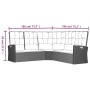 Garden furniture set 2 pieces with gray synthetic rattan cushions by vidaXL, Garden sets - Ref: Foro24-362176, Price: 486,09 ...