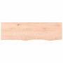 Estante de pared madera maciza roble sin tratar 100x30x(2-6) cm de vidaXL, Estantes y estanterías - Ref: Foro24-363562, Preci...