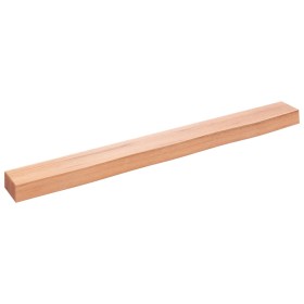 Light brown treated oak wood wall shelf 100x10x6 cm by vidaXL, Shelves and shelves - Ref: Foro24-363676, Price: 42,99 €, Disc...