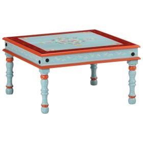 Mesa de centro madera maciza de mango azul pintada a mano de vidaXL, Mesas de centro - Ref: Foro24-353763, Precio: 58,99 €, D...