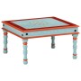 Mesa de centro madera maciza de mango azul pintada a mano de vidaXL, Mesas de centro - Ref: Foro24-353763, Precio: 58,88 €, D...