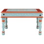 Mesa de centro madera maciza de mango azul pintada a mano de vidaXL, Mesas de centro - Ref: Foro24-353763, Precio: 58,88 €, D...