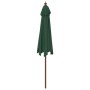 Garden umbrella with green wooden pole 299x240 cm by vidaXL, Umbrellas - Ref: Foro24-363168, Price: 76,94 €, Discount: %