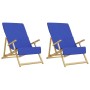 Beach towels 2 units, Klein blue fabric, 400 g/m², 60x135 cm by vidaXL, Beach towels - Ref: Foro24-362677, Price: 20,79 €, Di...