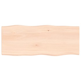 Solid oak wood table top with natural edge 100x40x2 cm by vidaXL, Table tops - Ref: Foro24-363881, Price: 50,99 €, Discount: %