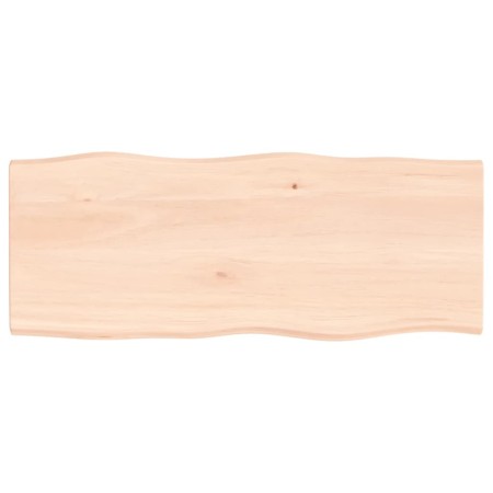 Solid oak wood table top with natural edge 100x40x2 cm by vidaXL, Table tops - Ref: Foro24-363881, Price: 50,67 €, Discount: %