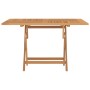 Folding solid teak wood garden table 110x110x75 cm by vidaXL, Garden tables - Ref: Foro24-362616, Price: 131,48 €, Discount: %