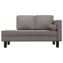 Diwansofa mit Kissen und Kissen aus grauem, taupefarbenem Stoff von vidaXL, Tagesbetten - Ref: Foro24-355022, Preis: 153,99 €...