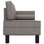 Sofá diván con cojines y almohada tela gris taupe de vidaXL, Divanes - Ref: Foro24-355022, Precio: 153,56 €, Descuento: %