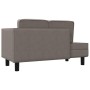 Sofá diván con cojines y almohada tela gris taupe de vidaXL, Divanes - Ref: Foro24-355022, Precio: 153,56 €, Descuento: %