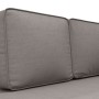 Sofá diván con cojines y almohada tela gris taupe de vidaXL, Divanes - Ref: Foro24-355022, Precio: 153,56 €, Descuento: %