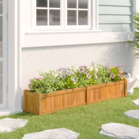 Solid teak wood flower bed 150x30x25 cm by vidaXL, Pots and planters - Ref: Foro24-362659, Price: 125,99 €, Discount: %