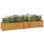 Arriate de madera maciza de teca 150x30x25 cm de vidaXL, Maceteros y jardineras - Ref: Foro24-362659, Precio: 125,99 €, Descu...