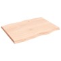 Tablero de mesa madera maciza borde natural 80x60x(2-4) cm de vidaXL, Tableros para mesas - Ref: Foro24-363879, Precio: 72,75...