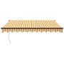 Toldo retráctil aluminio y tela amarillo y blanco 3,5x2,5 m de vidaXL, Toldos - Ref: Foro24-3154457, Precio: 275,96 €, Descue...