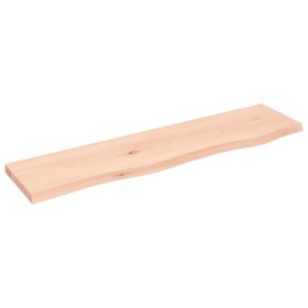 Untreated solid oak wood wall shelf 80x20x2 cm by vidaXL, Shelves and shelves - Ref: Foro24-363539, Price: 28,41 €, Discount: %