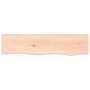 Untreated solid oak wood wall shelf 80x20x2 cm by vidaXL, Shelves and shelves - Ref: Foro24-363539, Price: 28,41 €, Discount: %