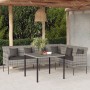 2-teiliges Garten-Esszimmerset mit Kissen aus synthetischem Rattan, grau von vidaXL, Gartensets - Ref: Foro24-362339, Preis: ...