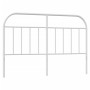 Cabecero de metal blanco 140 cm de vidaXL, Cabeceros y pies de cama - Ref: Foro24-353717, Precio: 32,68 €, Descuento: %