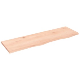 Untreated solid oak wood wall shelf 100x30x2 cm by vidaXL, Shelves and shelves - Ref: Foro24-363560, Price: 45,62 €, Discount: %