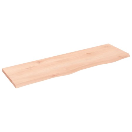 Untreated solid oak wood wall shelf 100x30x2 cm by vidaXL, Shelves and shelves - Ref: Foro24-363560, Price: 45,62 €, Discount: %