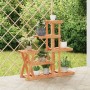 Solid fir wood flower stand 95x25x96 cm by vidaXL, Pot stands - Ref: Foro24-362880, Price: 57,49 €, Discount: %