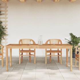 Garden dining table solid teak wood 200x90x75 cm by vidaXL, Garden tables - Ref: Foro24-362624, Price: 304,65 €, Discount: %