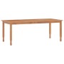 Garden dining table solid teak wood 200x90x75 cm by vidaXL, Garden tables - Ref: Foro24-362624, Price: 304,92 €, Discount: %