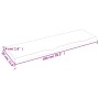 Wandregal aus unbehandeltem massivem Eichenholz, 100 x 30 x (2–4) cm von vidaXL, Regale und Regale - Ref: Foro24-363561, Prei...