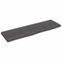 Wandregal aus dunkelbraun behandeltem Eichenholz, 100 x 30 x (2-4) cm von vidaXL, Regale und Regale - Ref: Foro24-363801, Pre...