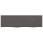 Wandregal aus dunkelbraun behandeltem Eichenholz, 100 x 30 x (2-4) cm von vidaXL, Regale und Regale - Ref: Foro24-363801, Pre...