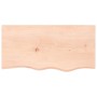 Estante de pared madera maciza roble sin tratar 80x40x(2-6) cm de vidaXL, Estantes y estanterías - Ref: Foro24-363547, Precio...