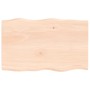 Tablero de mesa madera maciza roble borde natural 80x50x2 cm de vidaXL, Tableros para mesas - Ref: Foro24-363875, Precio: 50,...