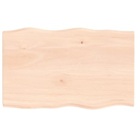 Solid oak wood table top with natural edge 80x50x2 cm by vidaXL, Table tops - Ref: Foro24-363875, Price: 50,09 €, Discount: %