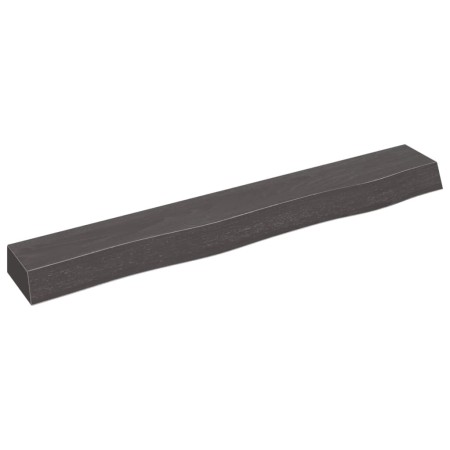 Dark brown treated oak wood wall shelf 80x10x6 cm by vidaXL, Shelves and shelves - Ref: Foro24-363778, Price: 41,90 €, Discou...