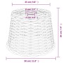 Brown wicker ceiling lamp shade Ø30x20 cm by vidaXL, Lampshades - Ref: Foro24-364375, Price: 24,08 €, Discount: %